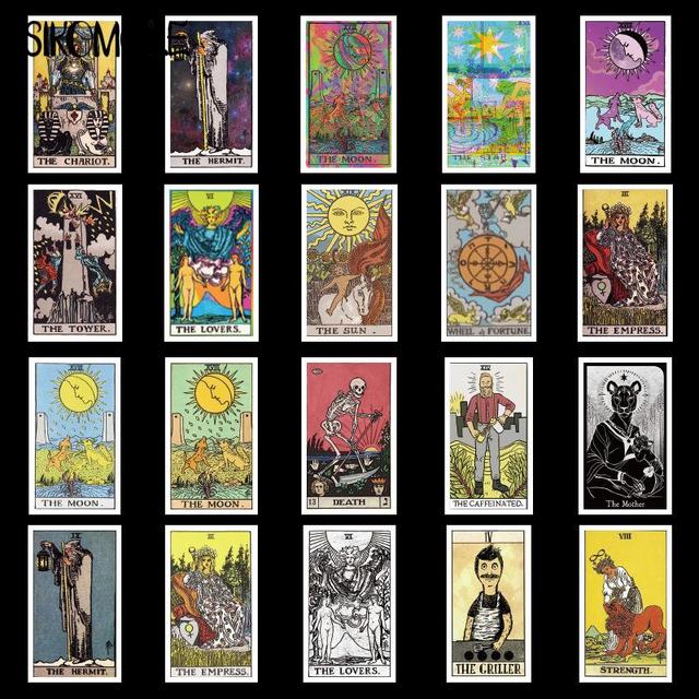 10/30/60PCS Tarot Card Fortune-telling Doodle Sticker Collection DIY Toy  Luggage Laptop Skateboard Pegatinas